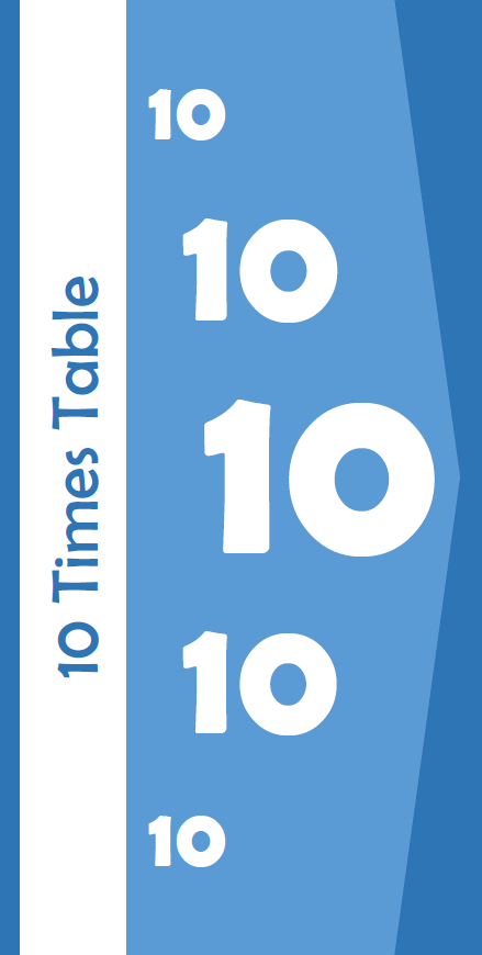 10 times table book front cover