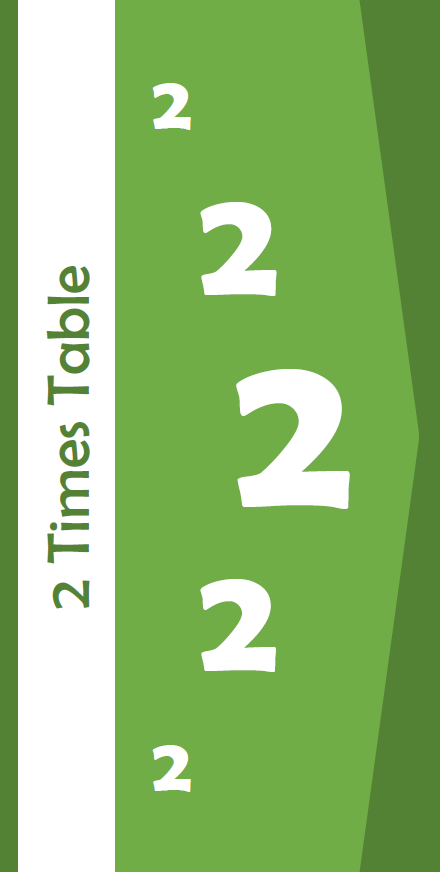 2 times table book front cover