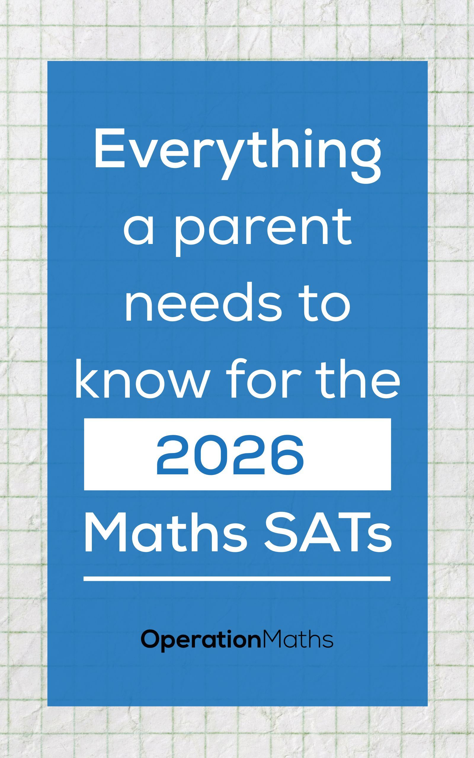 2026 Maths SATs ebook cover