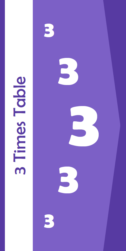 3 times table book front cover
