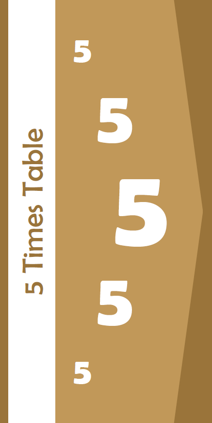 5 times table book front cover