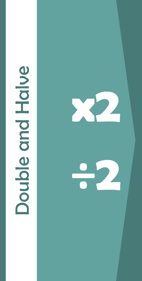 Double and halve book front cover