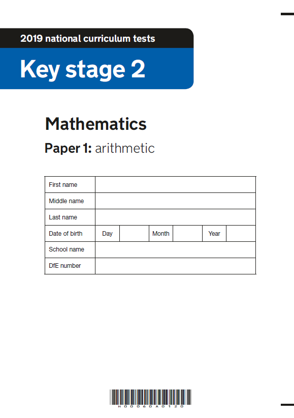 2019 SATs Paper 1