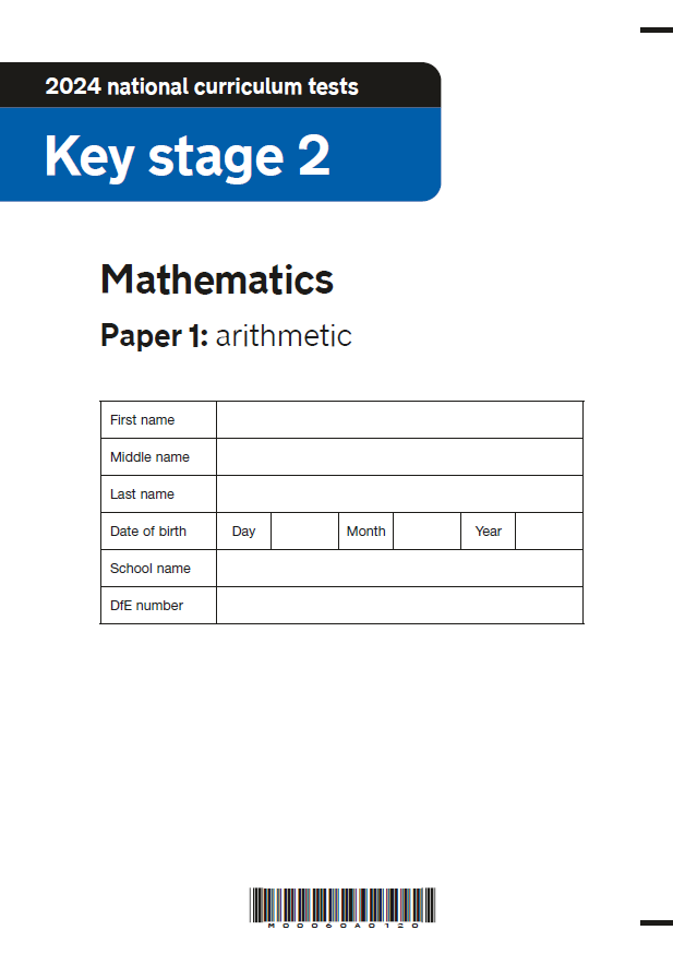 2024 SATs Paper 1