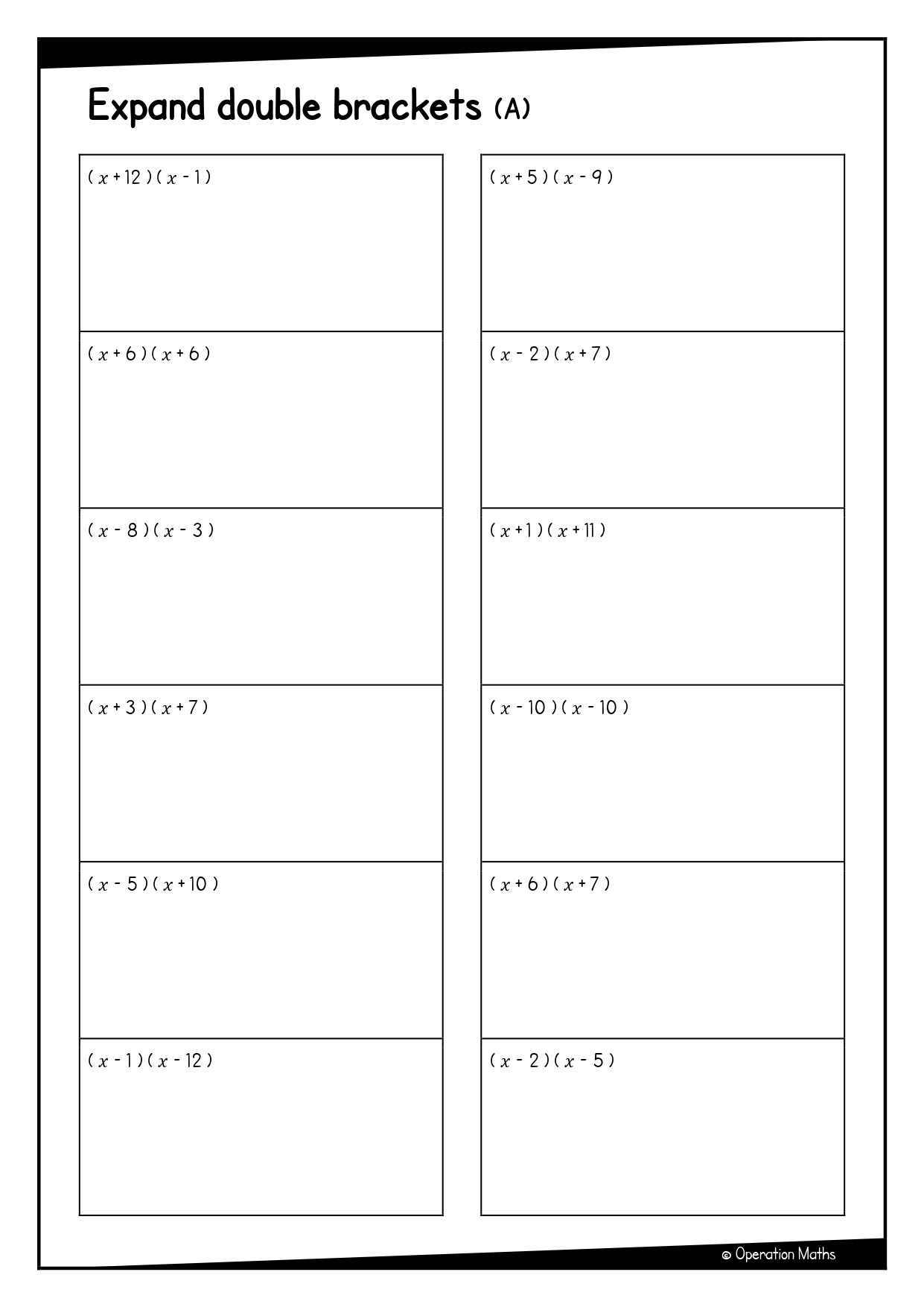 Expand double brackets