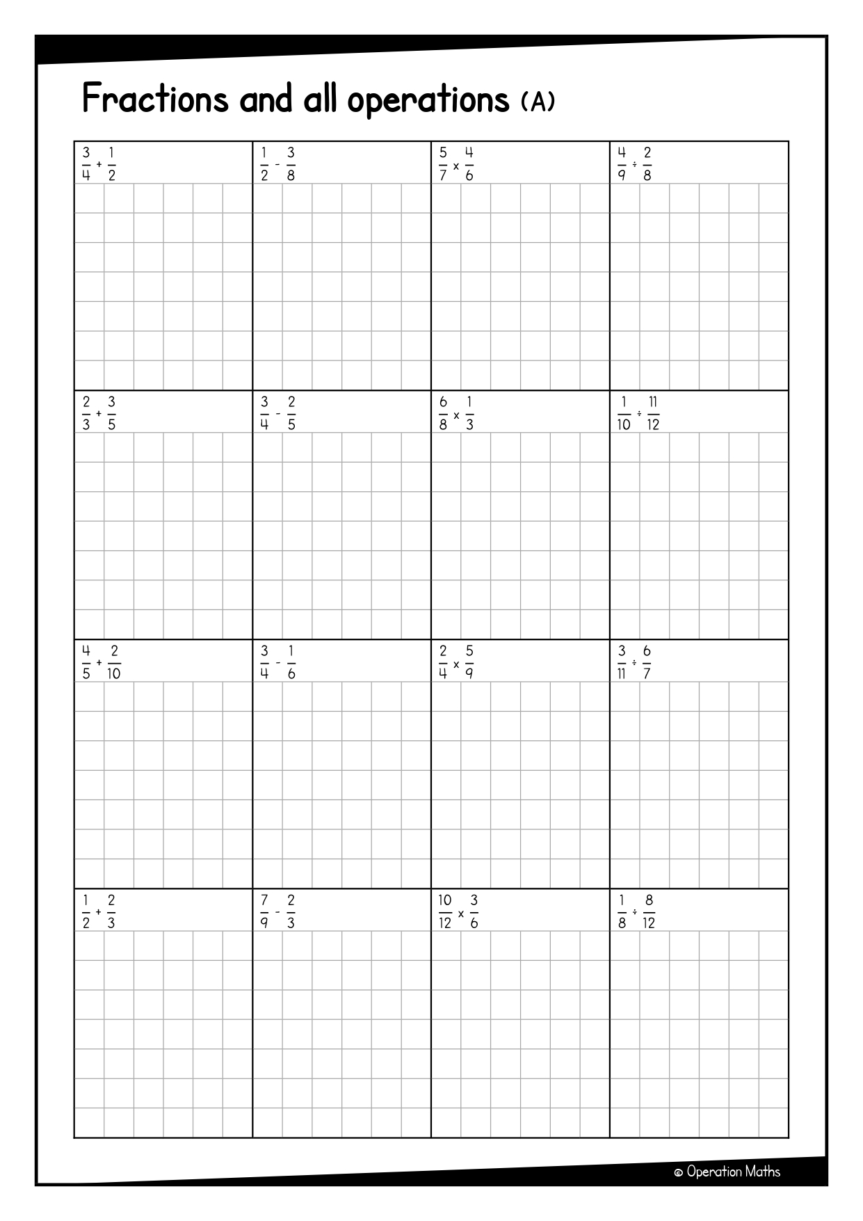 Fractions and all operations