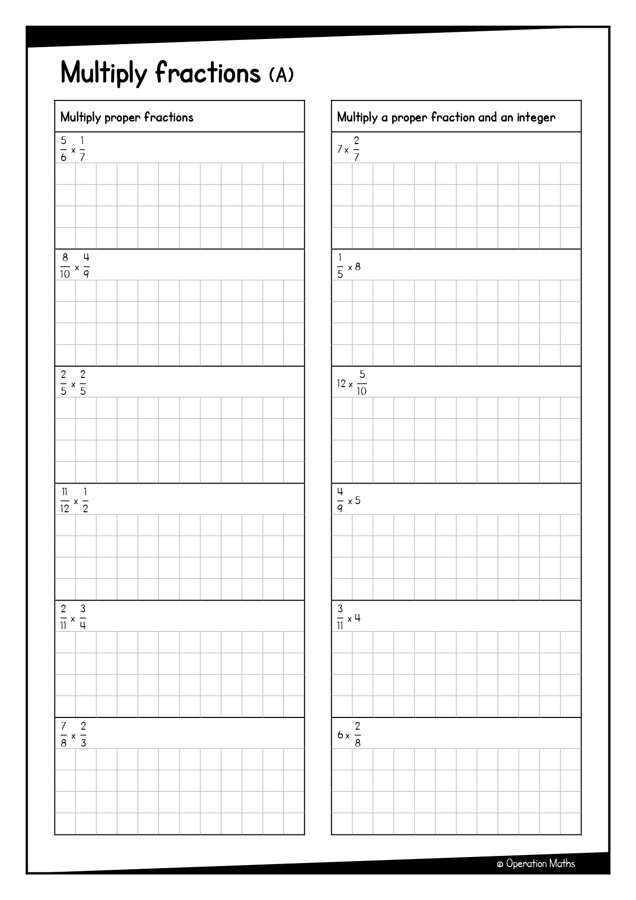 Multiply fractions